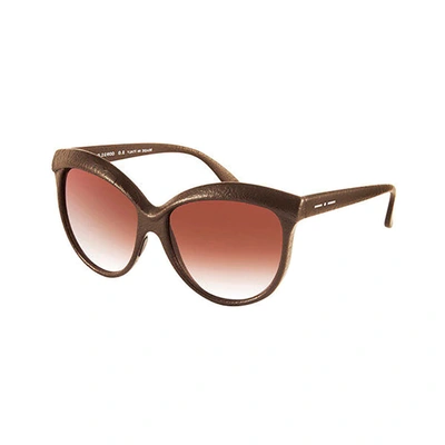Shop Italia Independent It 0092c 044 000 Womens Oval Sunglasses In Brown