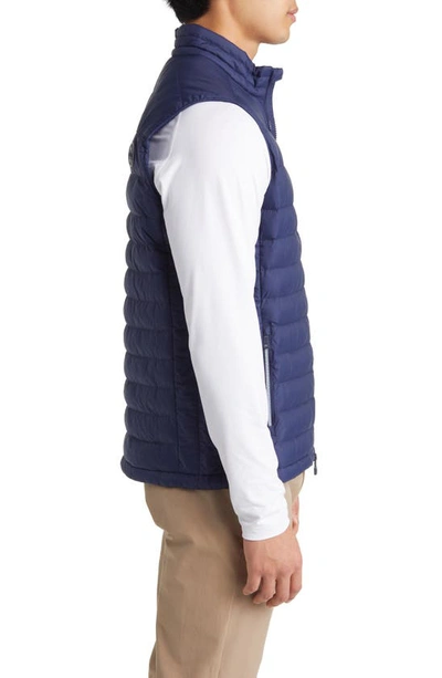 Shop Peter Millar All Course Quilted Vest In Navy