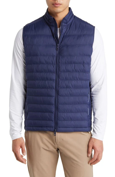 Shop Peter Millar All Course Quilted Vest In Navy