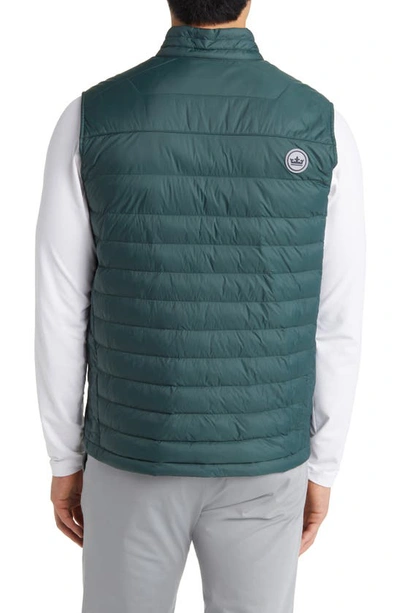 Shop Peter Millar All Course Quilted Vest In Balsam