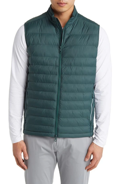 Shop Peter Millar All Course Quilted Vest In Balsam