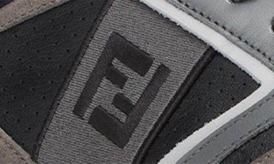 Shop Fendi Step Low Top Sneaker In F1mdr-ner Grig Ner Gr.chia
