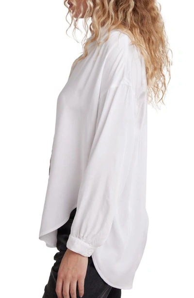 Shop Bella Dahl Flowy Button-up Shirt In White