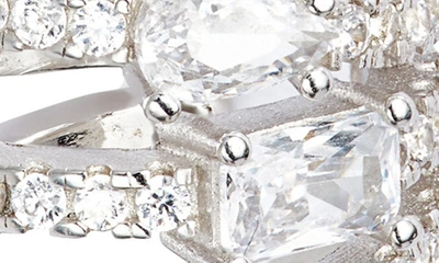 Shymi Cubic Zirconia Ear Cuff In Silver