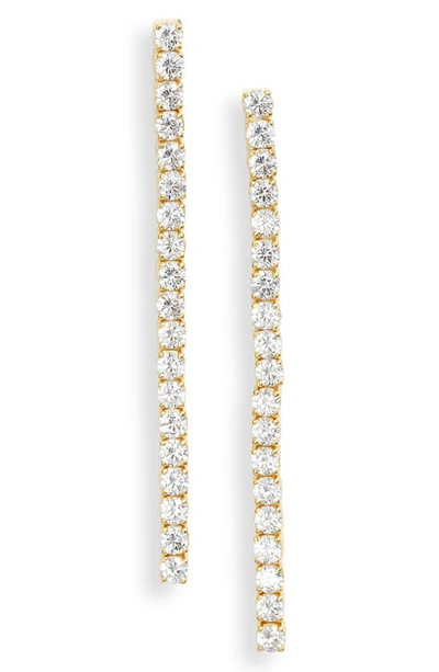 Shop Shymi Cubic Zirconia Drop Earrings In Gold