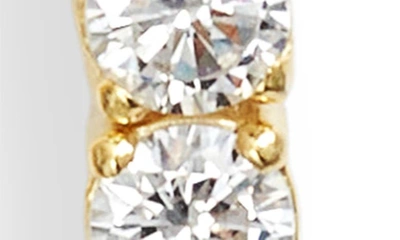 Shymi Cubic Zirconia Drop Earrings In Gold