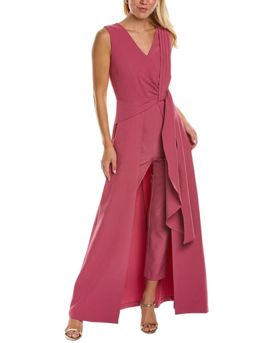 Shop Kay Unger Lorelai Walk-thru Jumpsuit In Pink