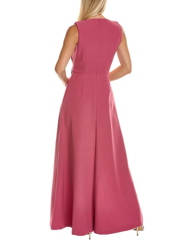 Shop Kay Unger Lorelai Walk-thru Jumpsuit In Pink