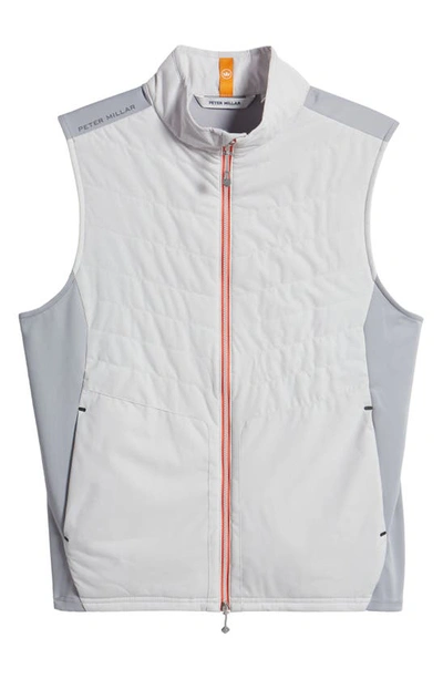 Shop Peter Millar Fuse Elite Hybrid Vest In British Grey