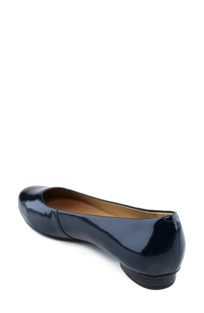 Shop Marc Joseph New York Ferris Flat In Navy Patent