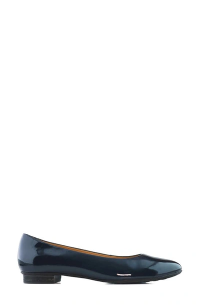 Shop Marc Joseph New York Ferris Flat In Navy Patent