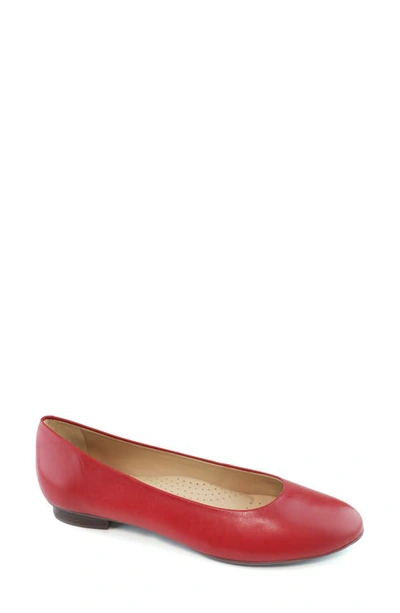 Shop Marc Joseph New York Ferris Flat In Campari Kid Napa