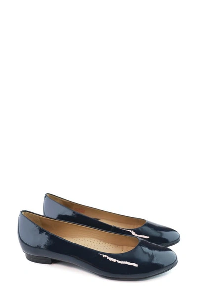 Shop Marc Joseph New York Ferris Flat In Navy Patent