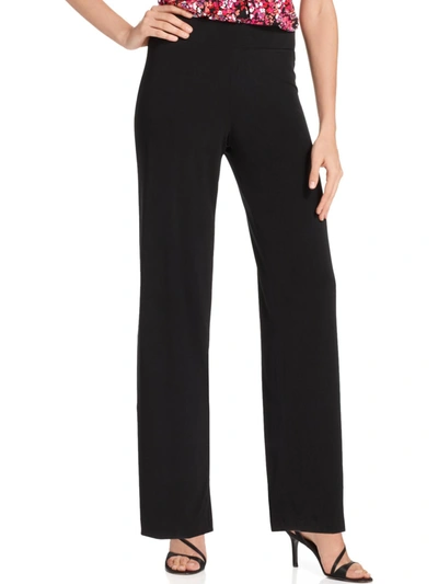 Shop Ny Collection Petites Womens Wide Leg Pull On Palazzo Pants In Black