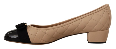 Shop Ferragamo And Nappa Leather Pumps Women's Shoes In Beige