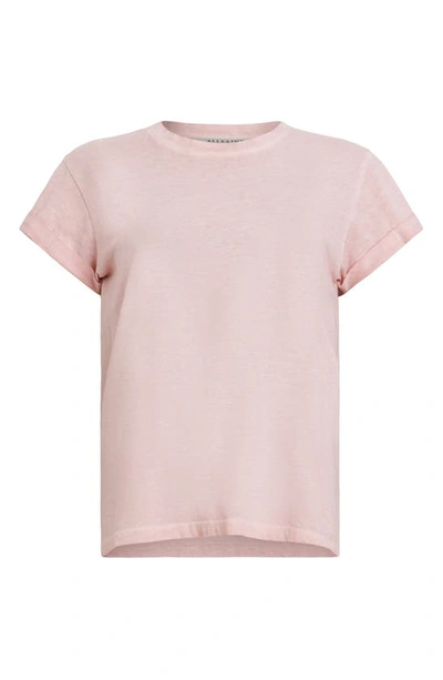 Shop Allsaints Anna Cotton T-shirt In Pashmina Pink