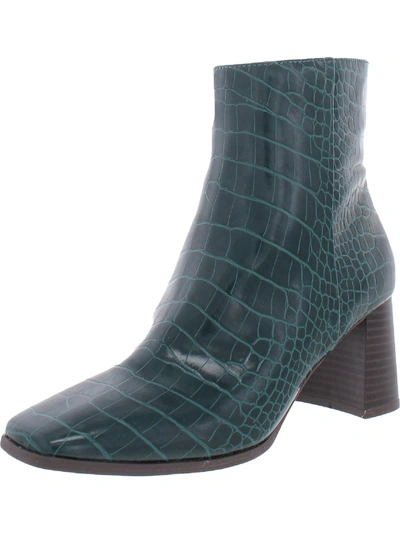 Inc Dasha Womens Faux Leather Ankle Booties In Multi