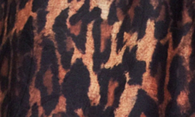 Shop Allsaints Tyler Anita Leopard Print Drawstring Pants In Natural Brown