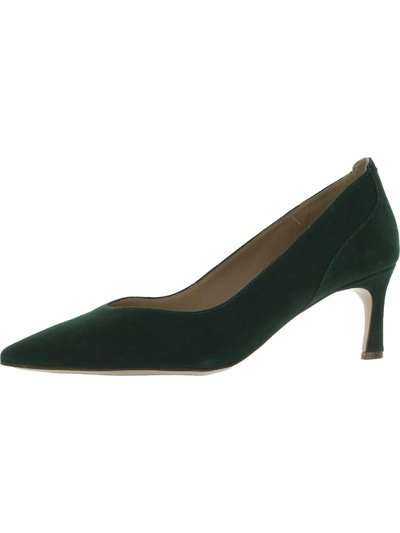 Naturalizer Faelyn Womens Cushioned Footbed Pointed Toe Pumps In Green