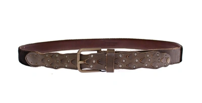 Shop Dolce & Gabbana Leather Logo Cintura Gürtel Men's Belt In Brown