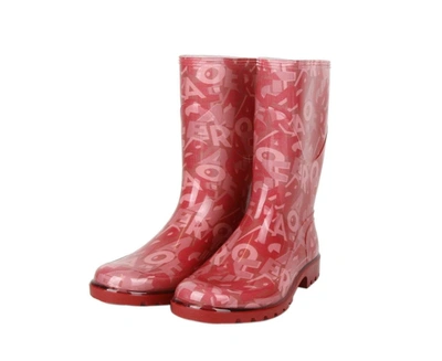 Ferragamo Women's Rubber Rain Boots In Red