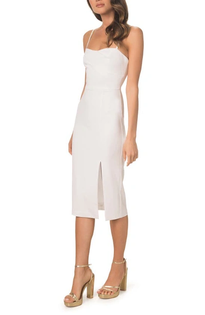 Shop Dress The Population Alana Body-con Cocktail Dress In White