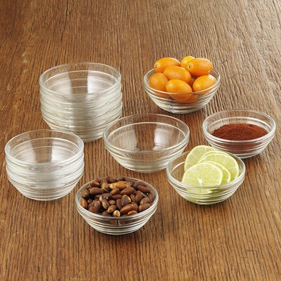 Duralex Made In France Lys Stackable Glass Bowl, Set Of 6 In Multi