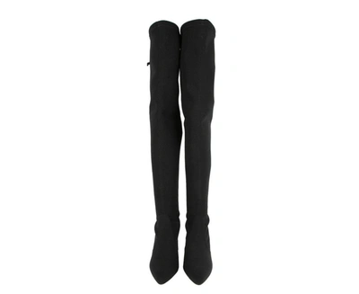 Stuart Weitzman Women's Stretch Fabric Lycra Over The Knee Boot In Black