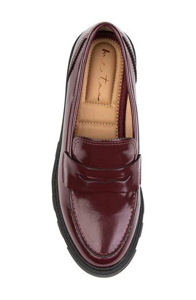 Shop Me Too Laine Penny Loafer In Burgundy