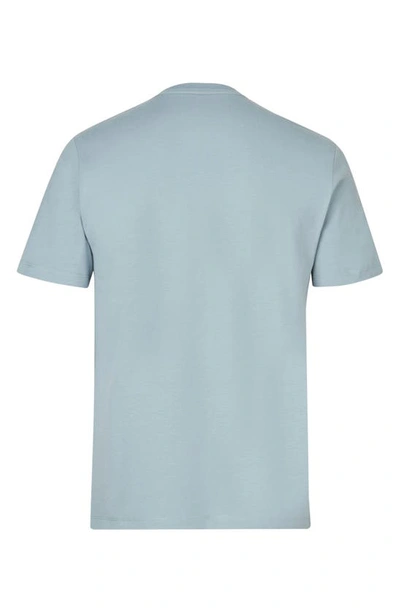 Shop Allsaints Brace Tonic Organic Cotton T-shirt In Chilled Blue