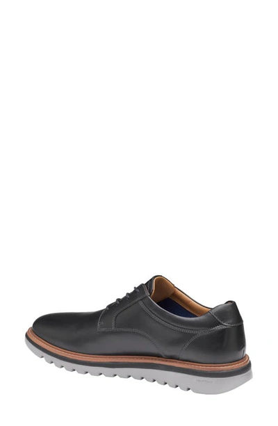 Johnston & Murphy Johnston Murphy Hodges Plain Toe Oxford Casual Lace Up Shoe In Black Full Grain