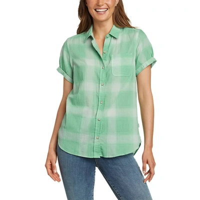 Shop Eddie Bauer Women's Packable Short-sleeve Shirt In Multi