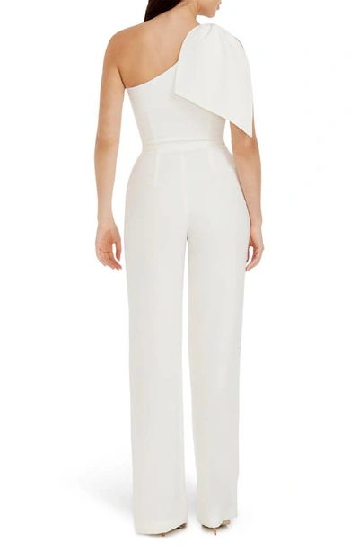 Dress The Population Tiffany Jumpsuit In Off White