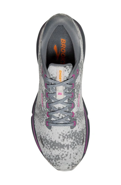 Shop Brooks Ghost 15 Running Shoe In White/ Oyster/ Oriole