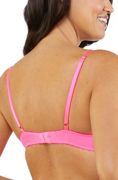 Shop Playful Promises Magda Underwire Plunge Bra In Pink