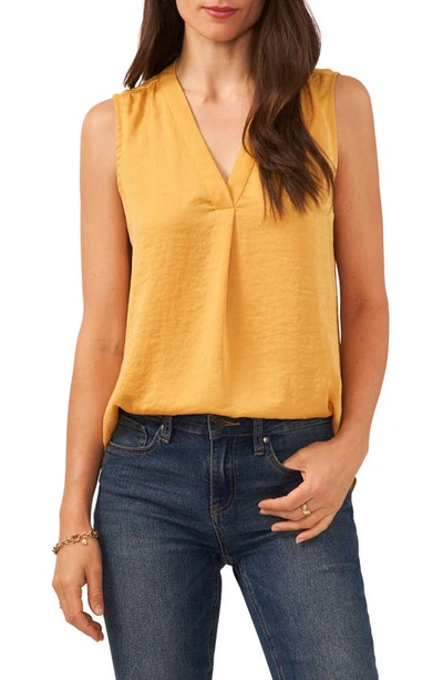 Shop Vince Camuto Rumpled Satin Blouse In Narcissus