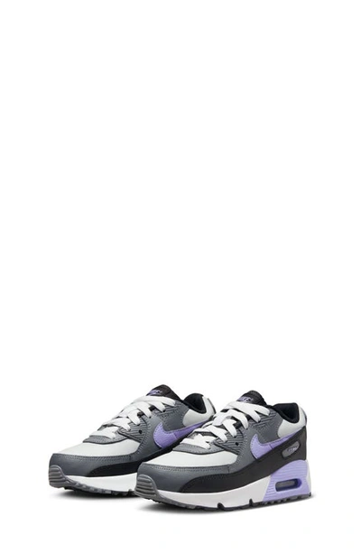 Shop Nike Kids' Air Max 90 Ltr Sneaker In Dust/ Light Thistle/ Grey