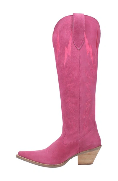 Dingo Thunder Road Cowboy Boot In Fuchsia