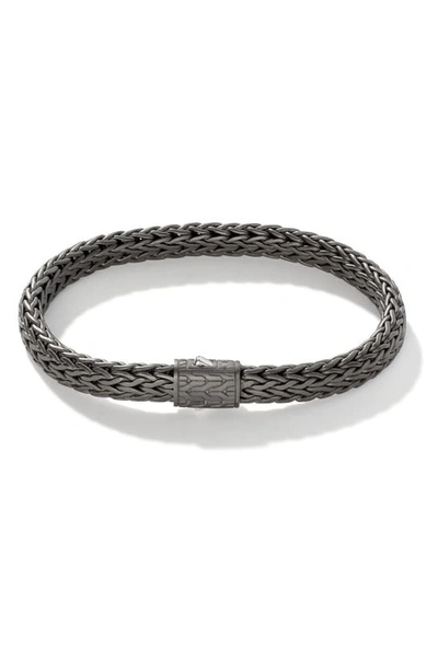 Shop John Hardy Classic Chain Flat Rope Bracelet In Silver