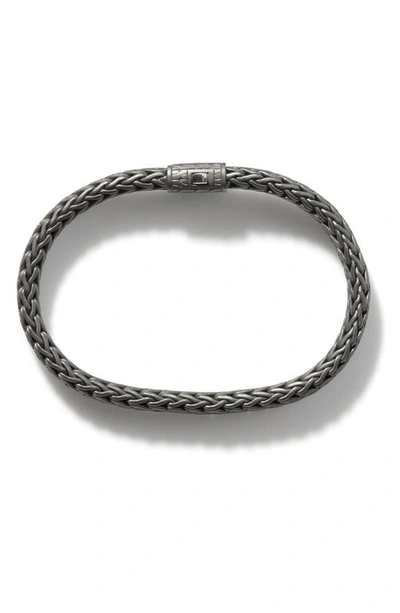 Shop John Hardy Classic Chain Flat Rope Bracelet In Silver