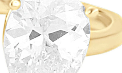 Shop Shymi Cubic Zirconia Two Finger Ring In Gold
