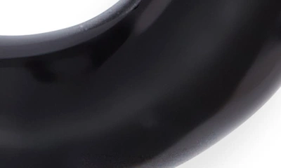 Shop Shymi Large Enamel Tube Hoop Earrings In Black