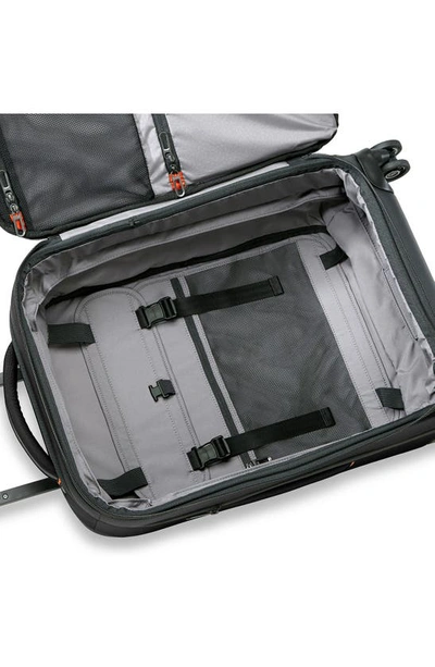 Shop Briggs & Riley Zdx 22-inch Expandable Spinner Suitcase In Black
