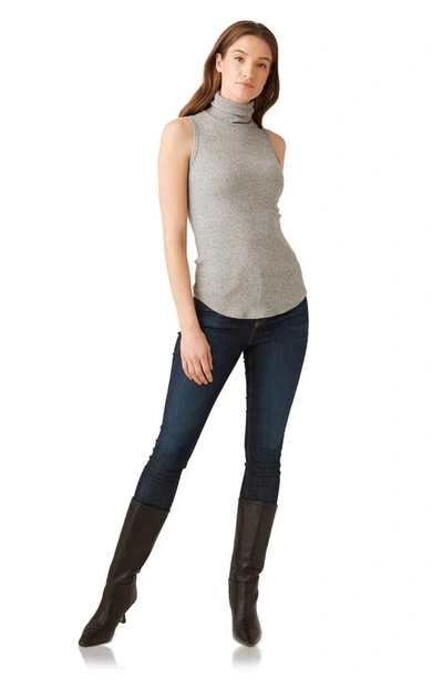 FIFTEEN TWENTY FIFTEEN TWENTY TURTLENECK SLEEVELESS RIBBED SWEATER 