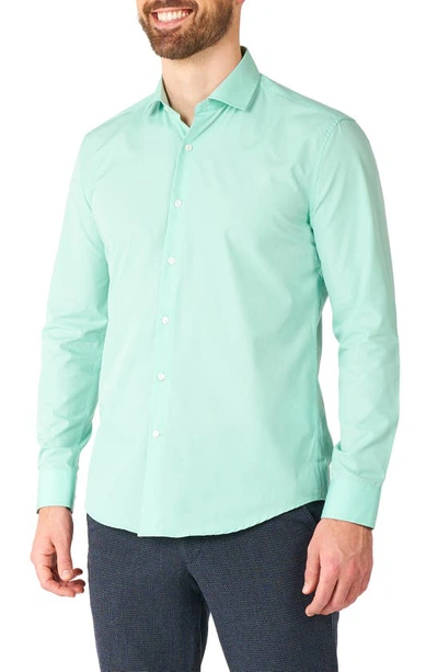 Shop Opposuits Magic Mint Button-up Shirt In Teal/mint