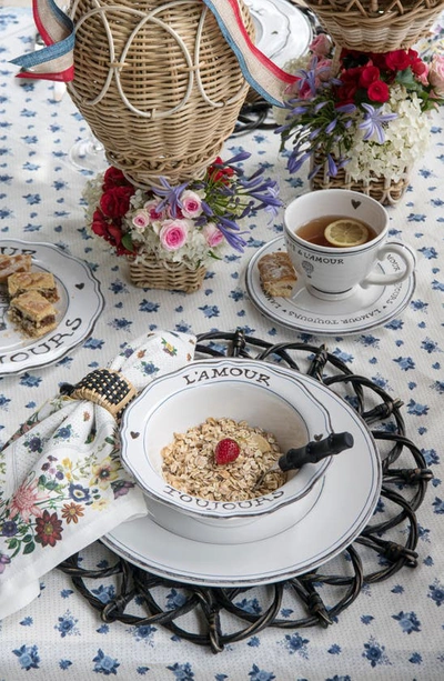 Juliska L'amour Toujours Coffee & Tea Cup In Whitewash Black