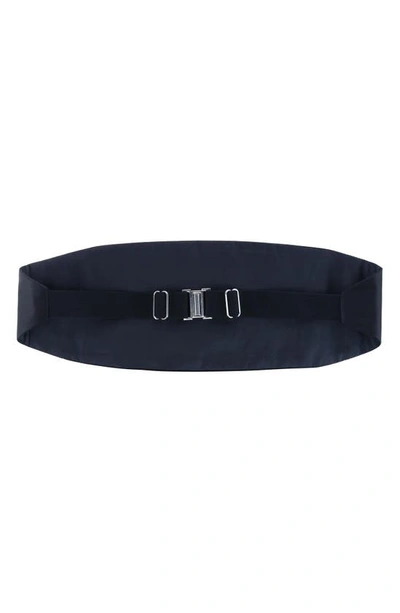 Trafalgar Sutton Solid Silk Cummerbund In Black