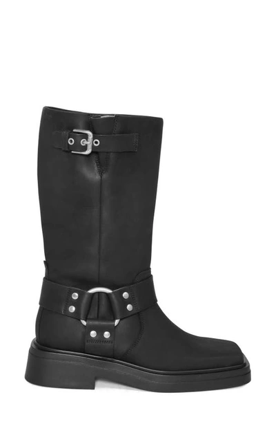 Vagabond Shoemakers Eyra Moto Boot In Off Black