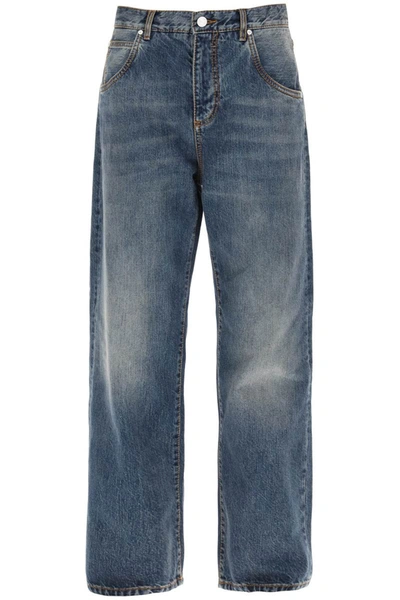 Shop Etro Loose Jeans With Straight Cut In Blue