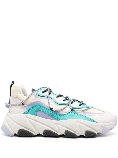Shop Ash Extra Oversized Sole Sneakers In Clear Blue